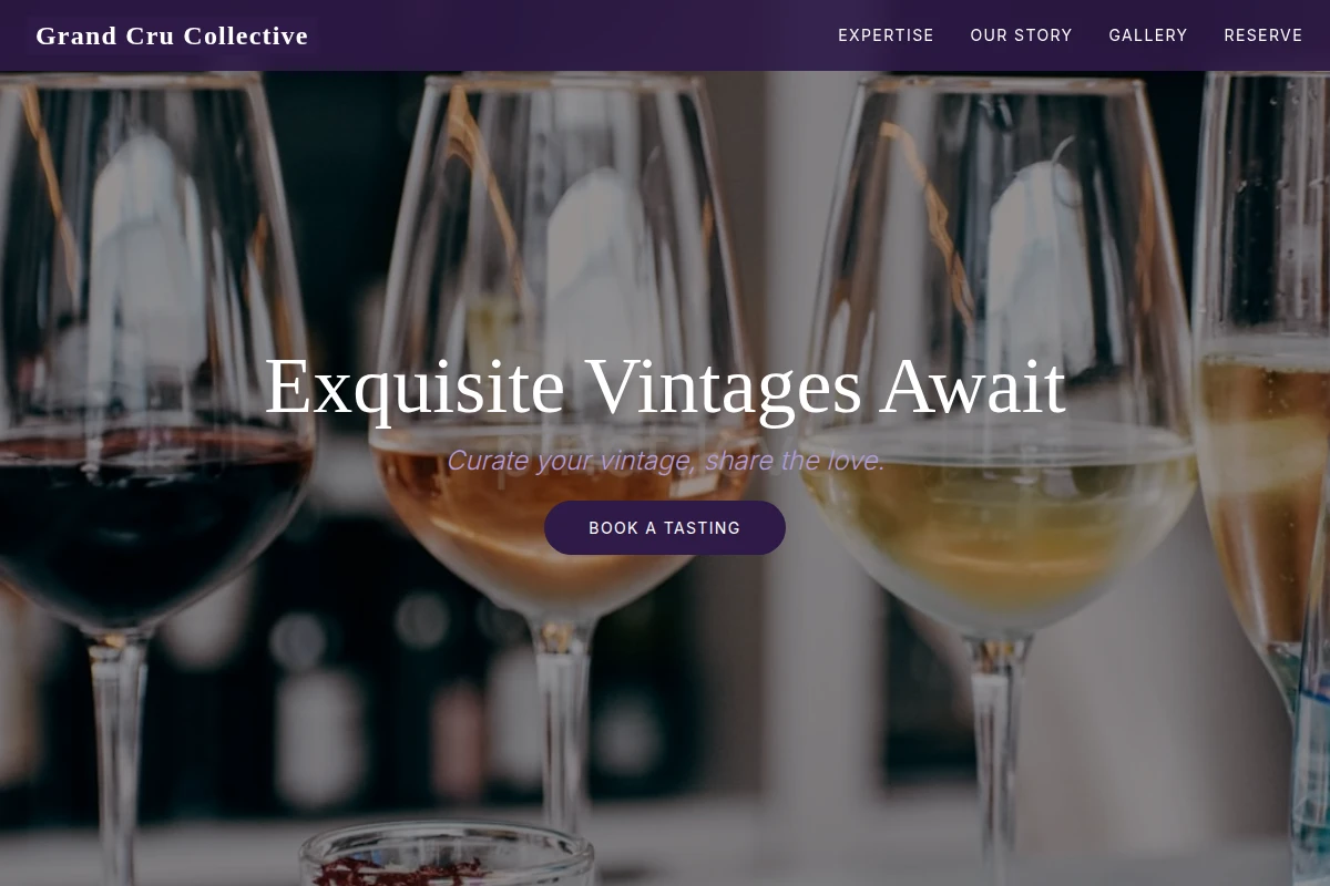Reserve Wine Tasting